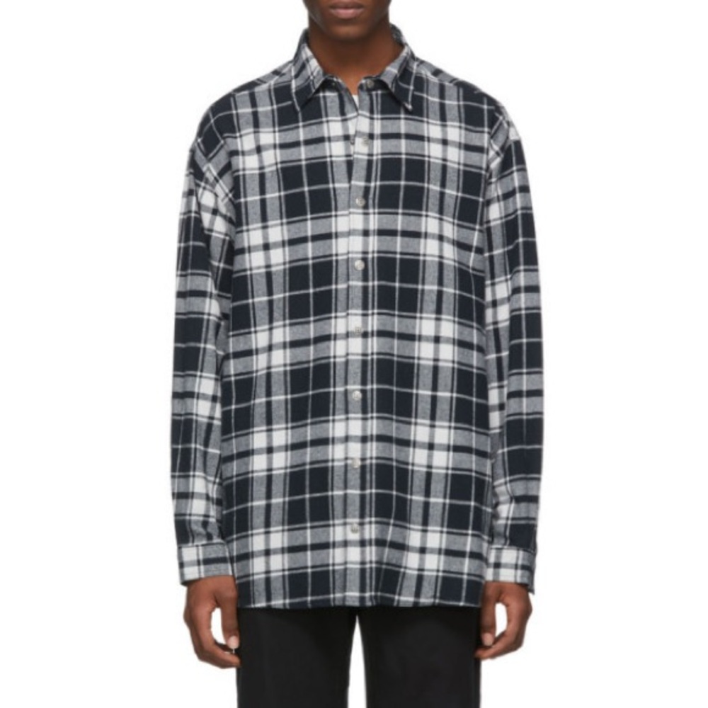 Ksubi Men’s Check Stereo Shirt in Black and White Plaid